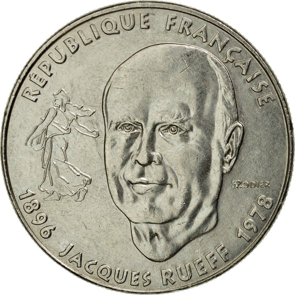 French Coin 1 Franc Jacques Rueff | KM1160 | France | 1996