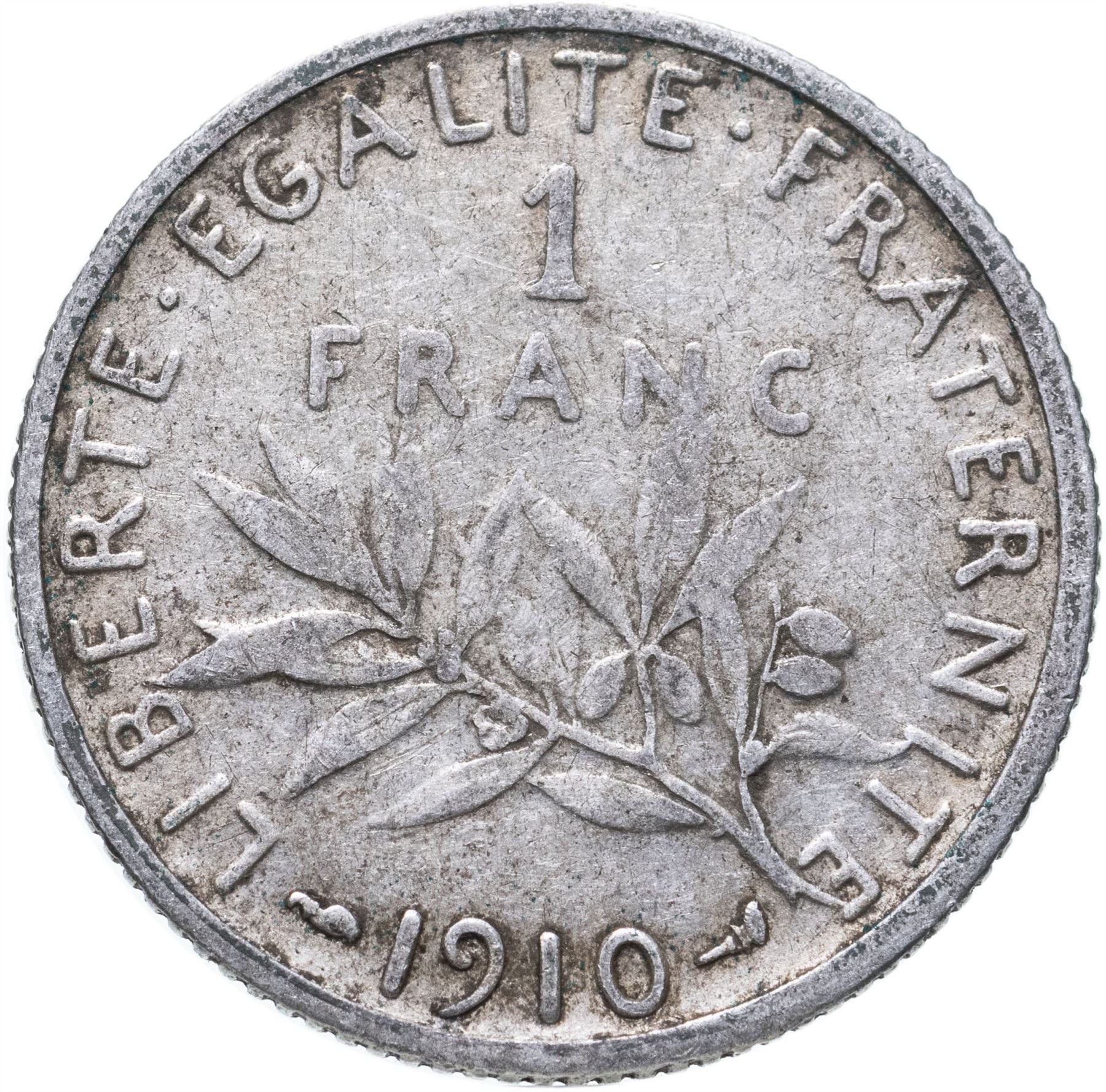 French Coin 1 Franc | KM844 | France | 1898 - 1920