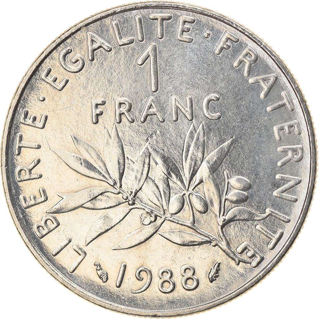 French Coin 1 Franc | Signature O. Roty | KM925.1 | France | 1959 - 2001