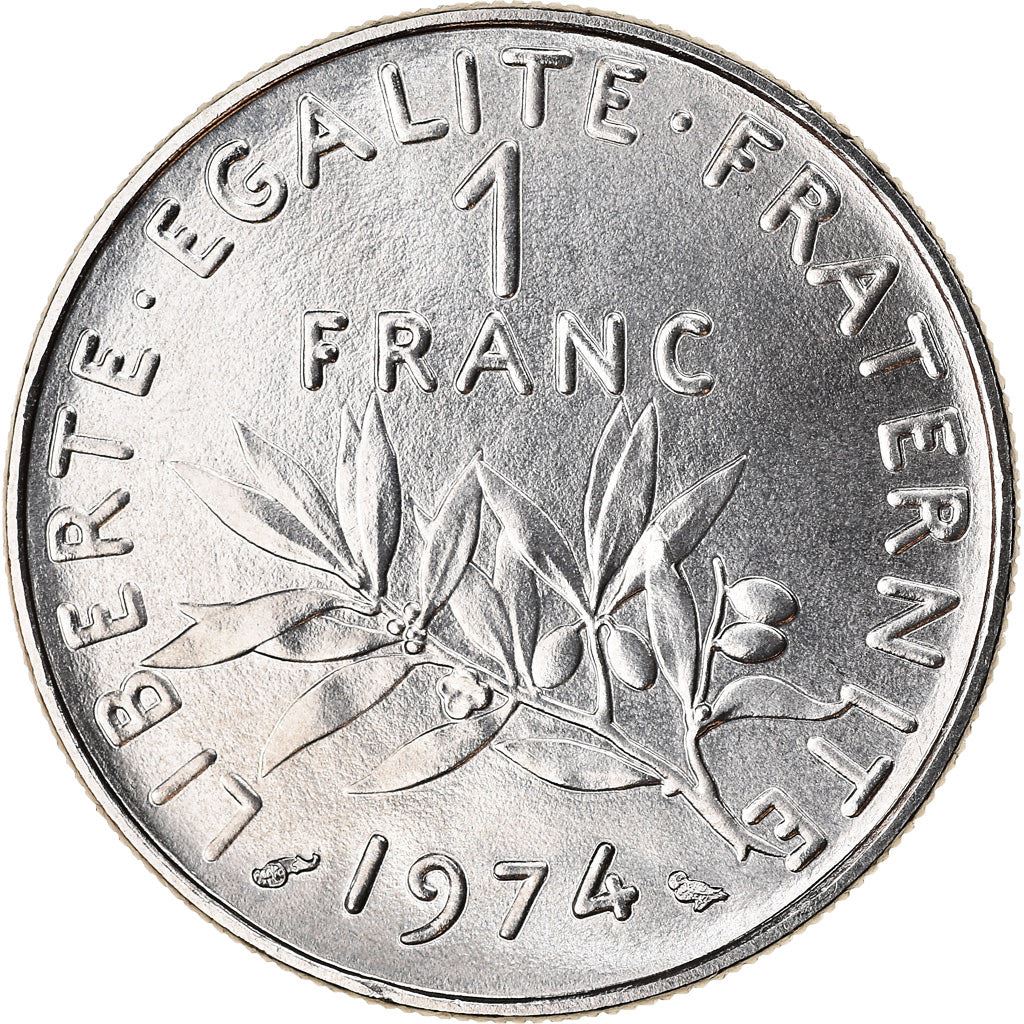 French Coin 1 Franc | Signature O. Roty | KM925.1 | France | 1959 - 2001