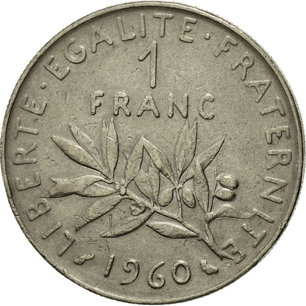 French Coin 1 Franc | Signature O. Roty | KM925.1 | France | 1959 - 2001