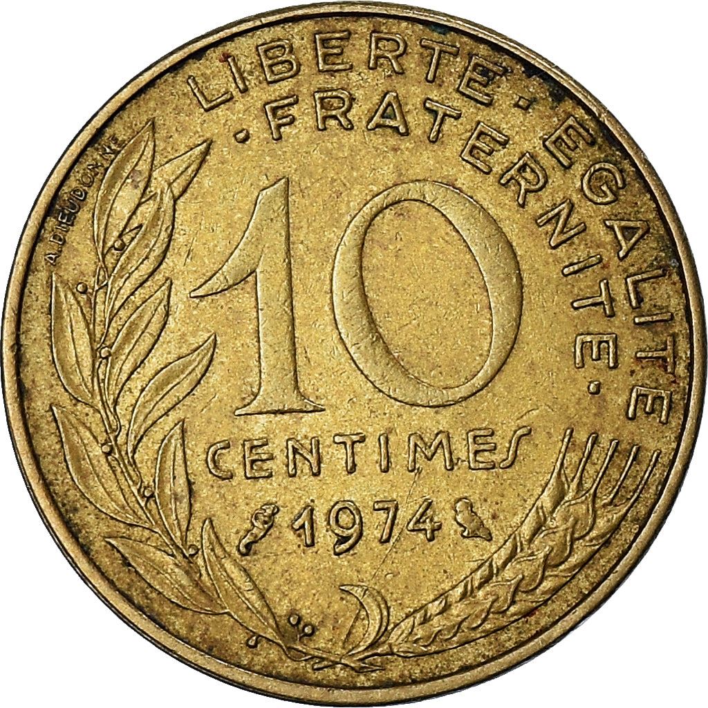 French Coin 10 Centimes | KM929 | France | 1962 - 2001