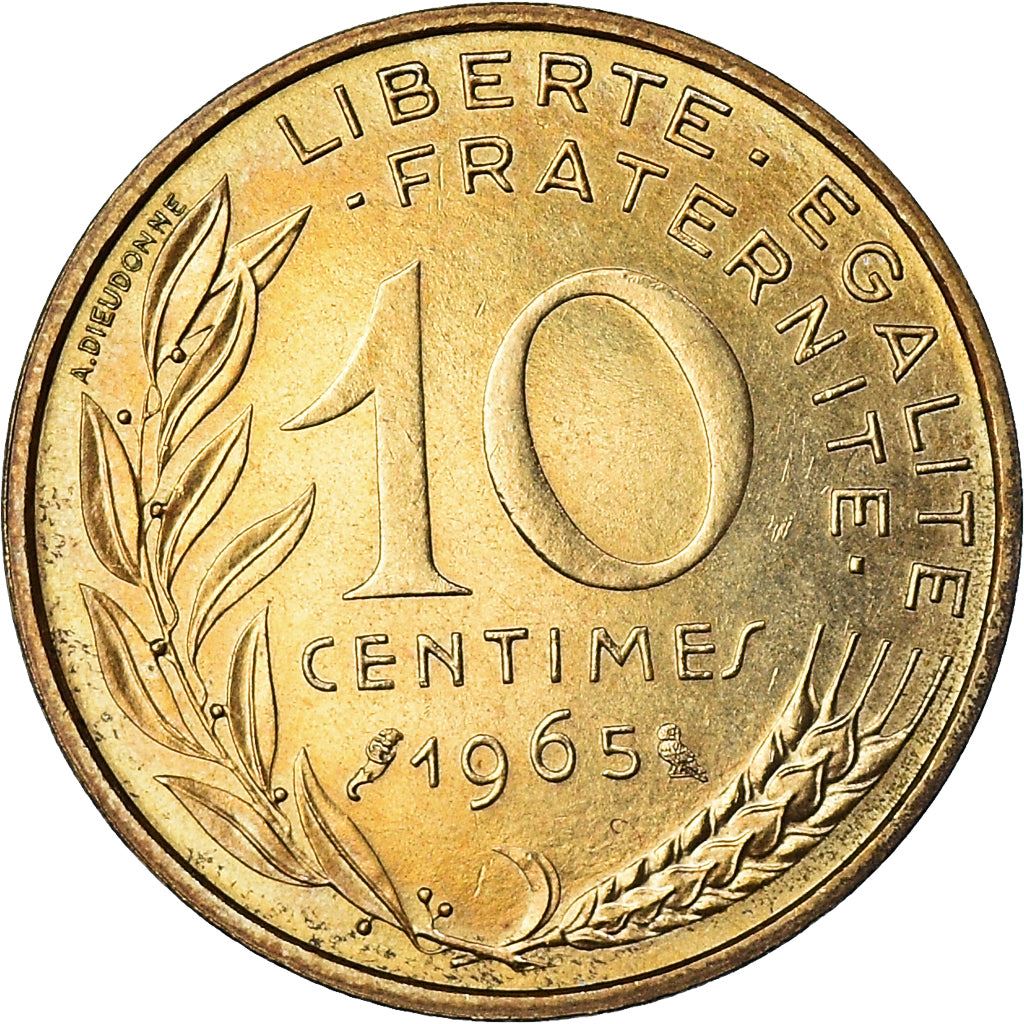 French Coin 10 Centimes | KM929 | France | 1962 - 2001