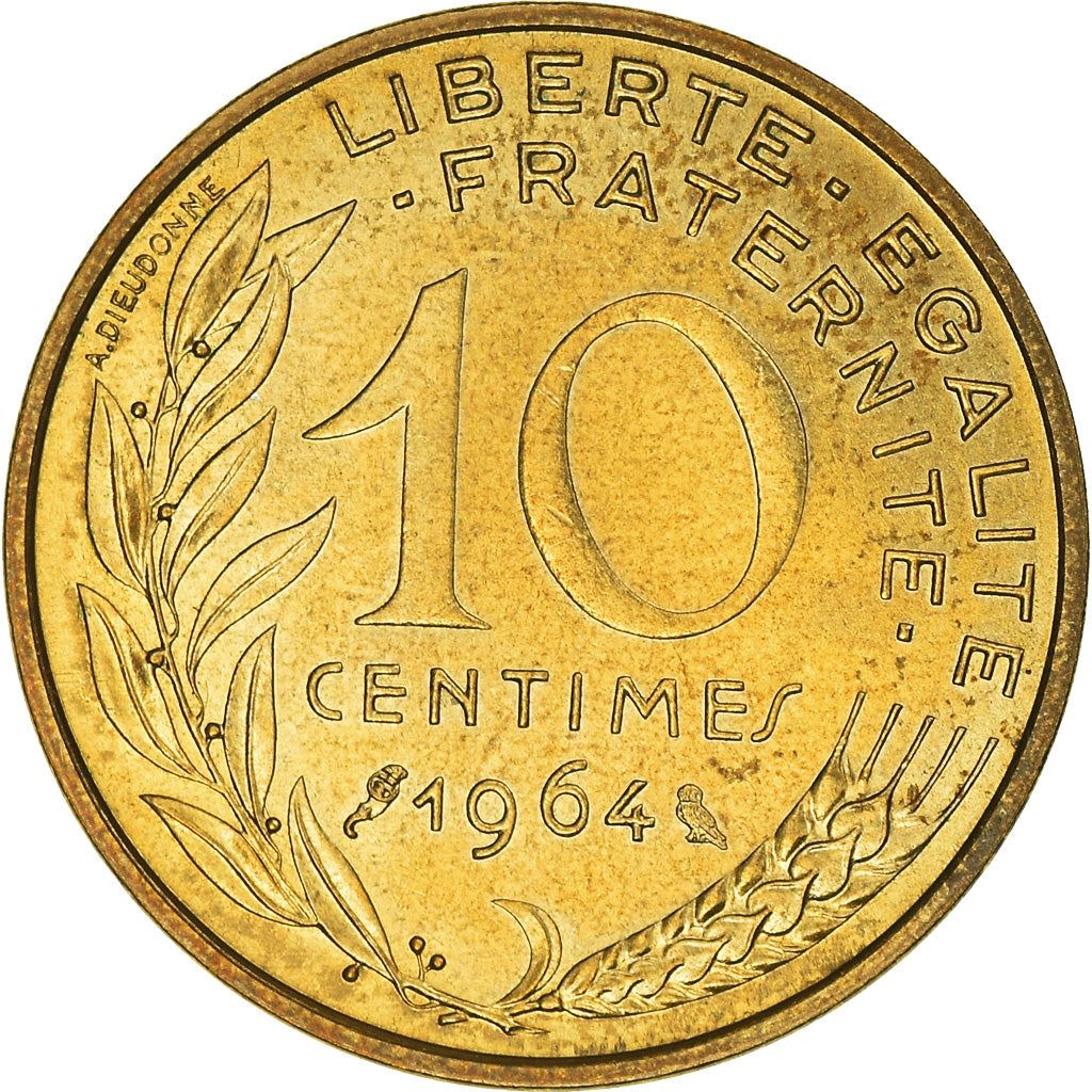 French Coin 10 Centimes | KM929 | France | 1962 - 2001