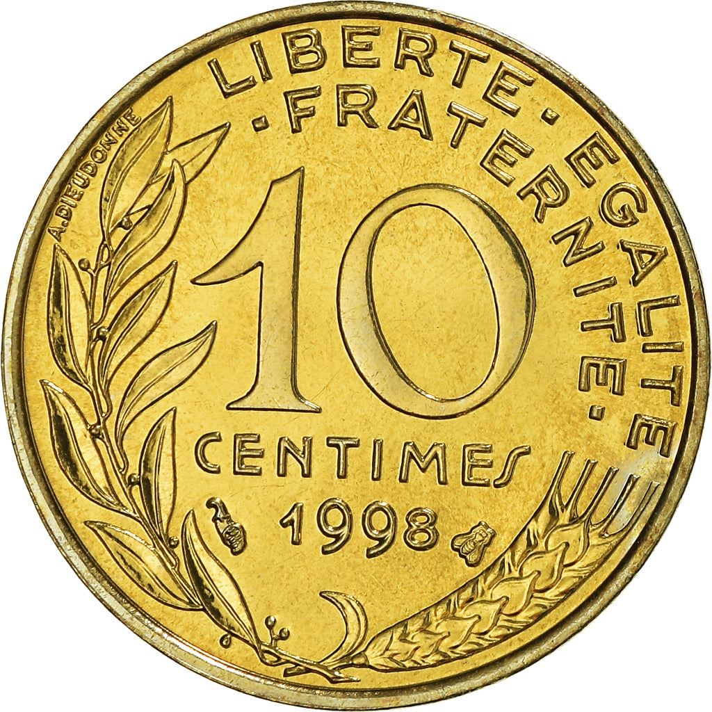 French Coin 10 Centimes | KM929 | France | 1962 - 2001