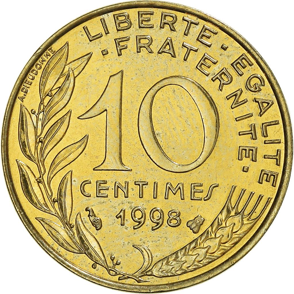 French Coin 10 Centimes | KM929 | France | 1962 - 2001