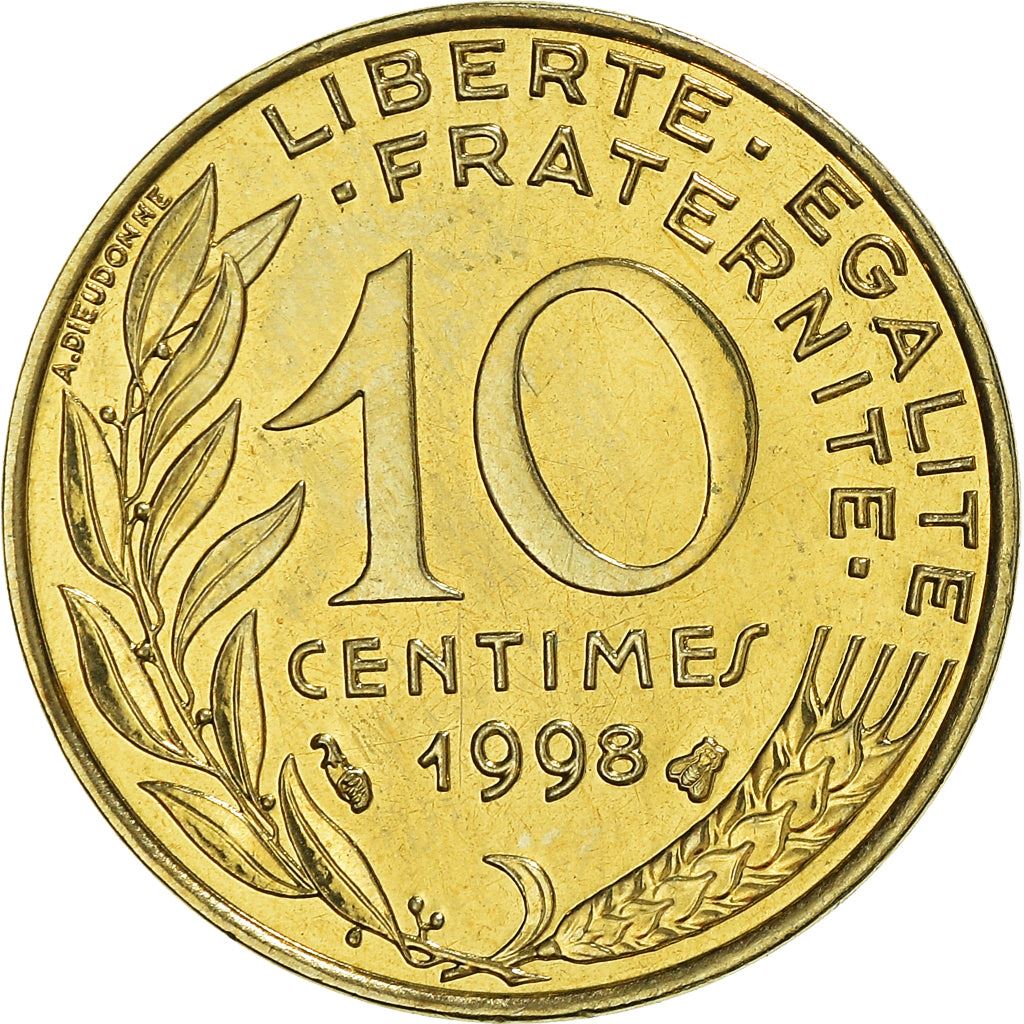 French Coin 10 Centimes | KM929 | France | 1962 - 2001