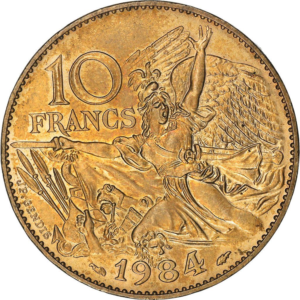 French Coin 10 Francs | François Rude | KM954 | France | 1984