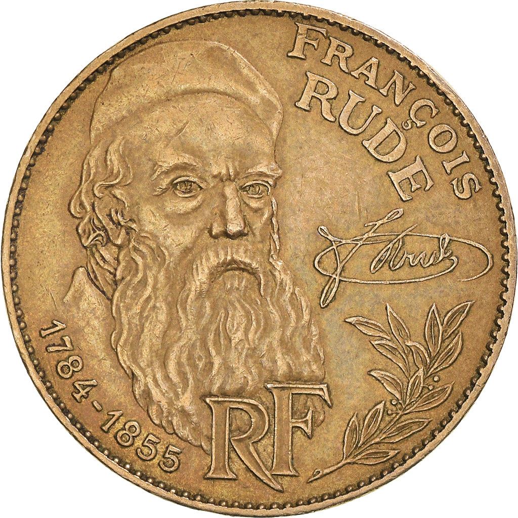 French Coin 10 Francs | François Rude | KM954 | France | 1984