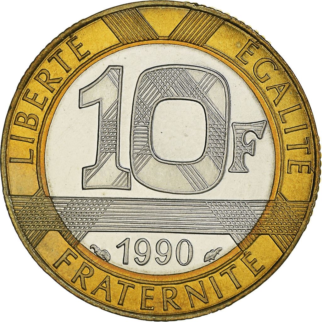 French Coin 10 Francs | Génie de la Liberté | KM964.1 | France | 1988 - 2001