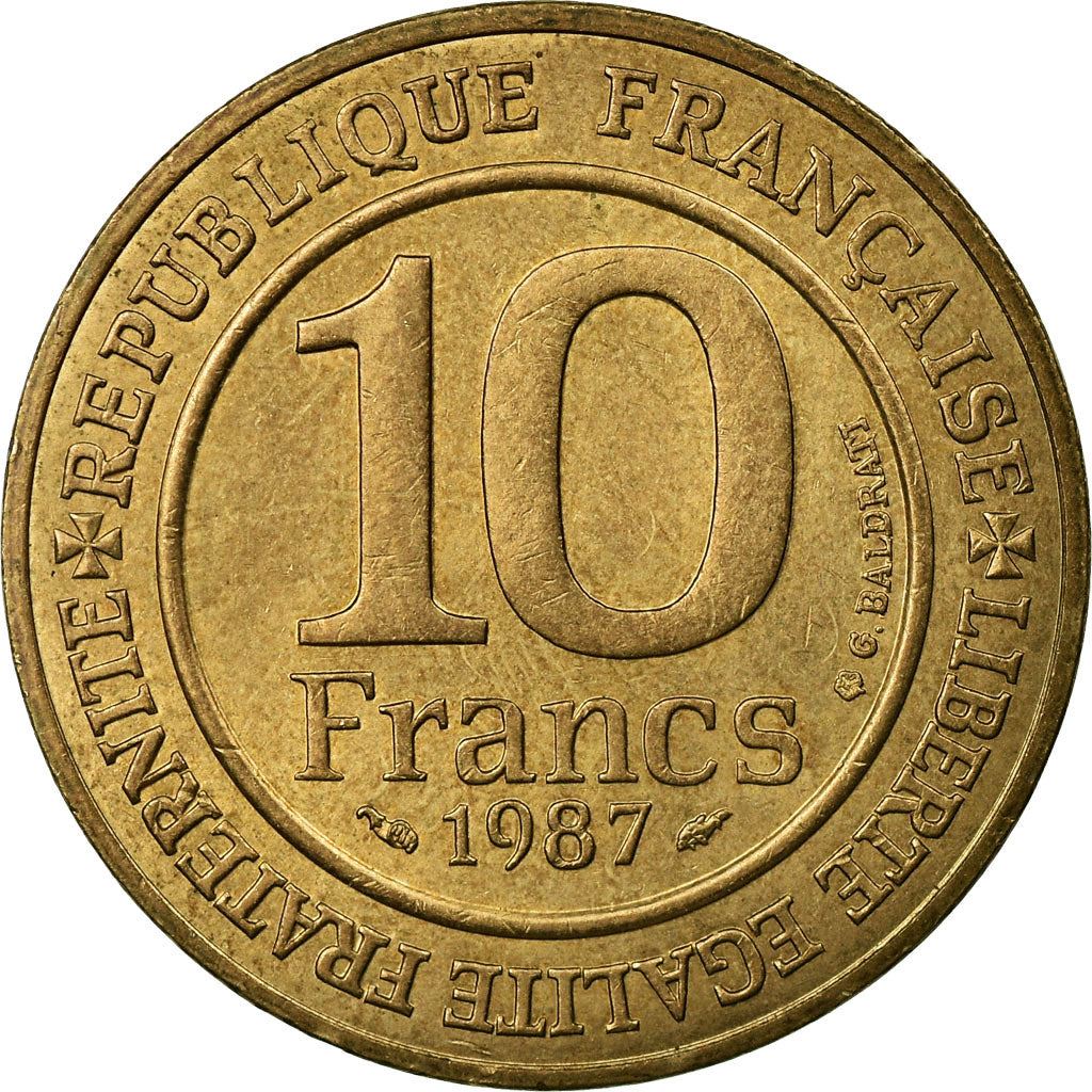 French Coin 10 Francs | Hugh Capet | KM961d | France | 1987