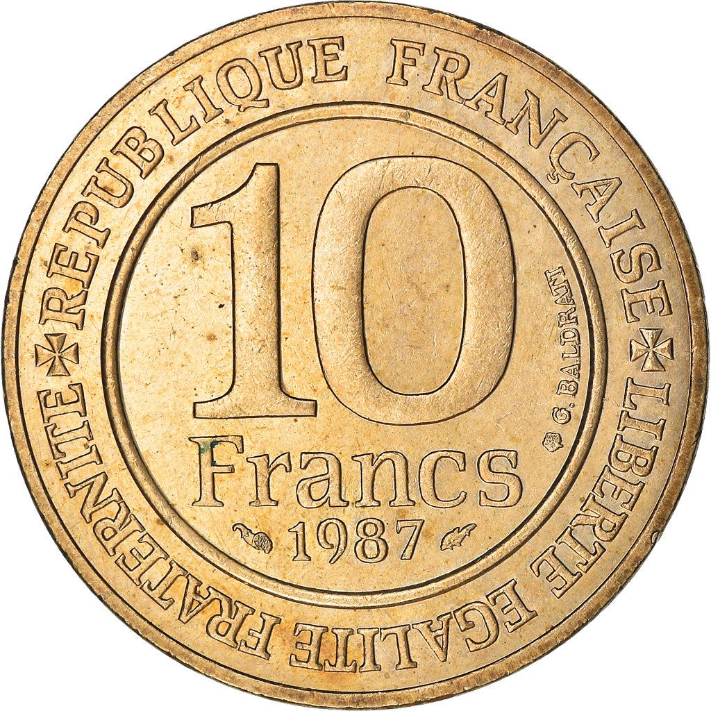 French Coin 10 Francs | Hugh Capet | KM961d | France | 1987