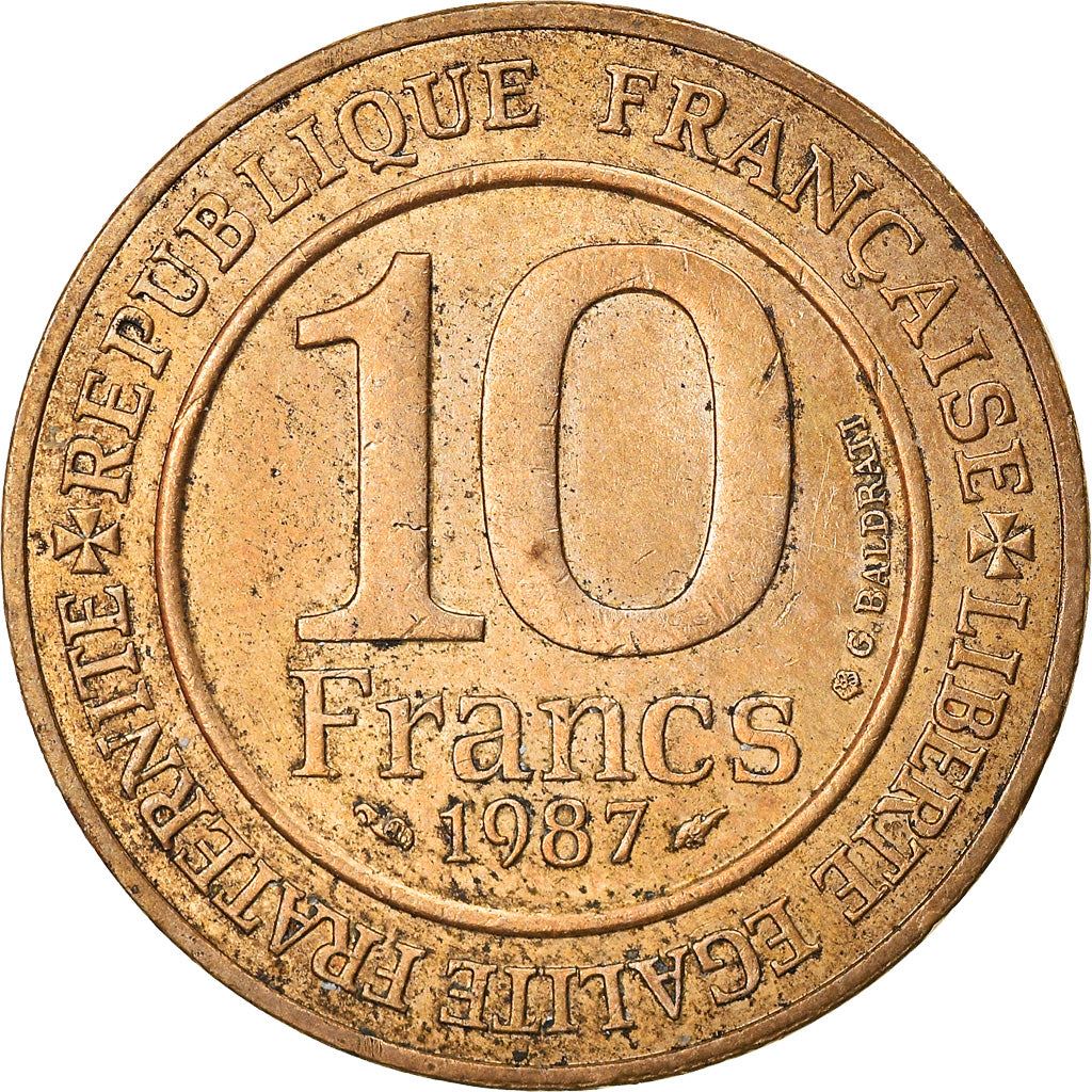 French Coin 10 Francs | Hugh Capet | KM961d | France | 1987