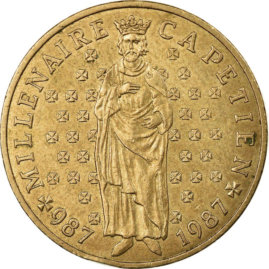 French Coin 10 Francs | Hugh Capet | KM961d | France | 1987