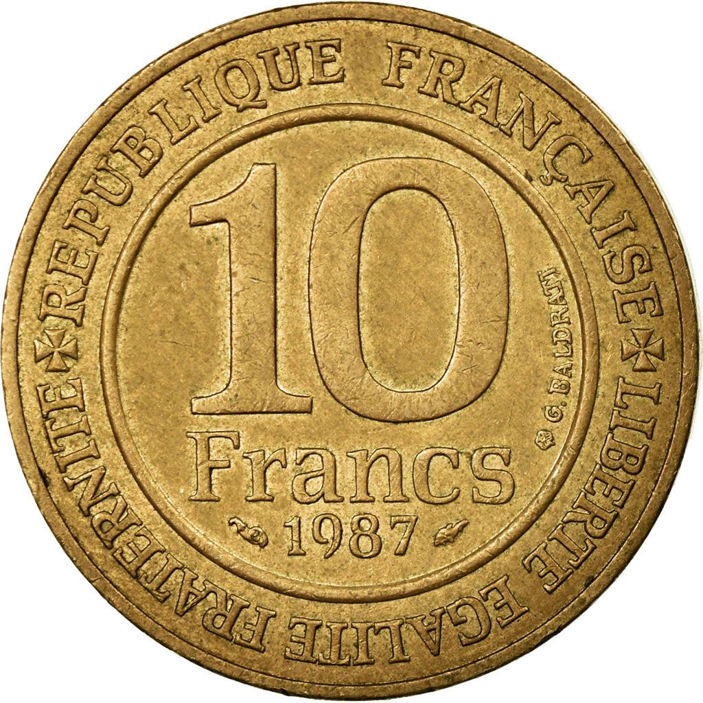 French Coin 10 Francs | Hugh Capet | KM961d | France | 1987