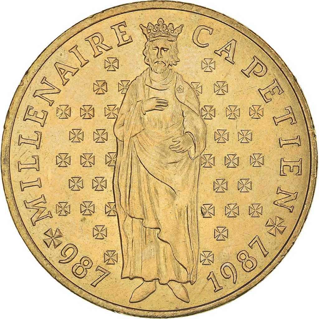 French Coin 10 Francs | Hugh Capet | KM961d | France | 1987