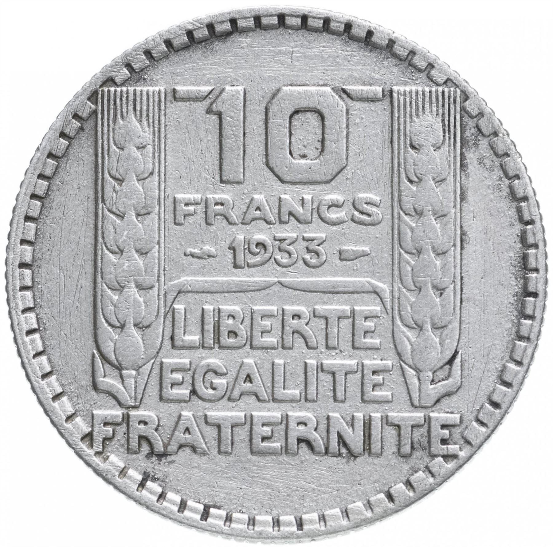 French Coin 10 Francs | KM878 | France | Silver | 1929 - 1939