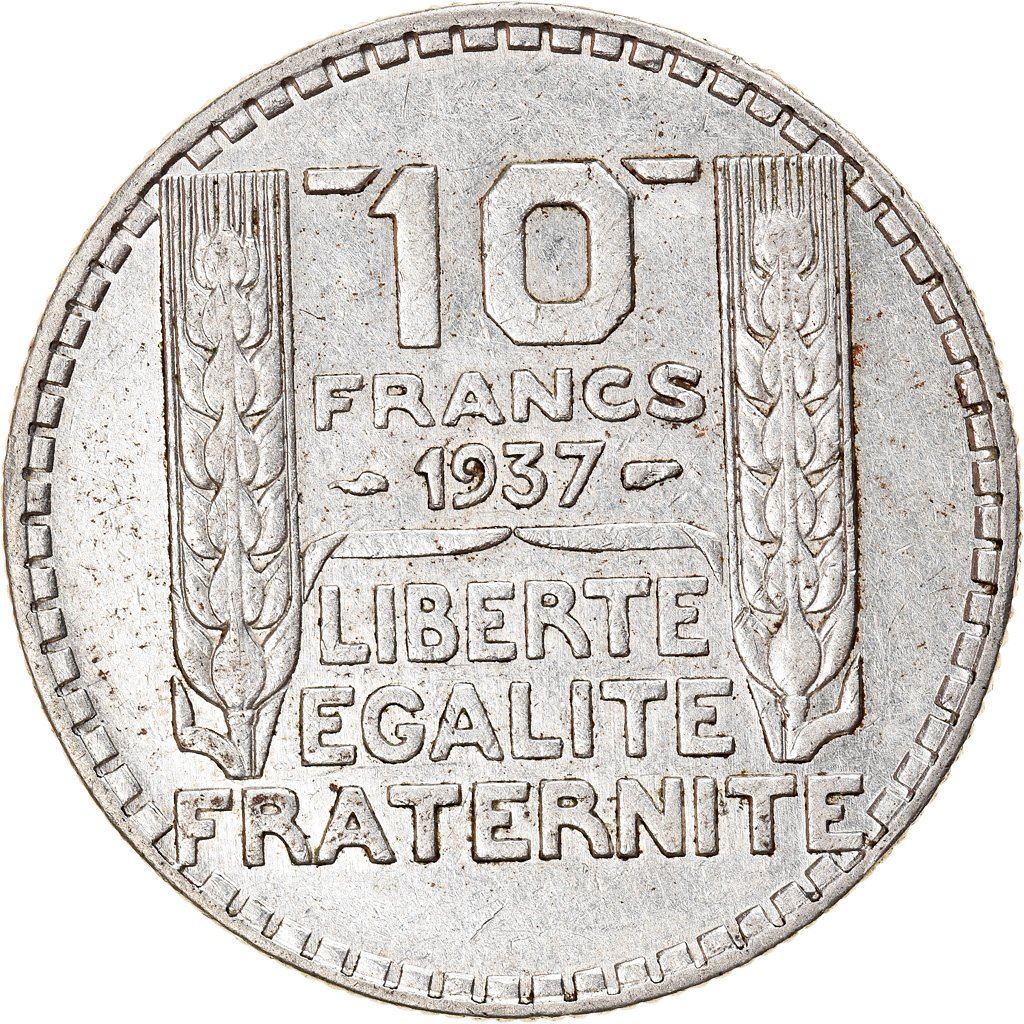 French Coin 10 Francs | KM878 | France | Silver | 1929 - 1939