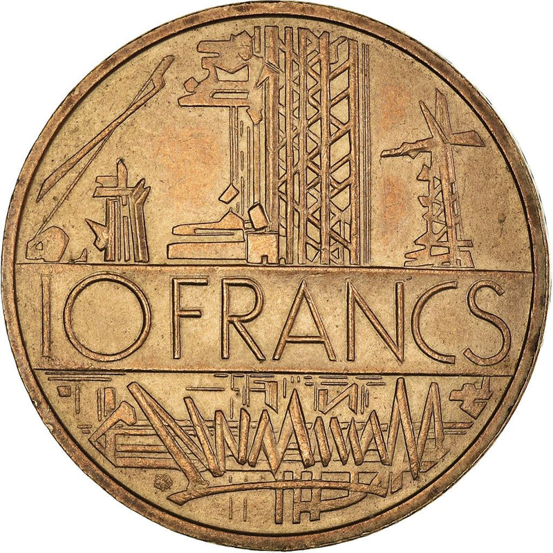 French Coin 10 Francs | KM940 | France | 1974 - 1987