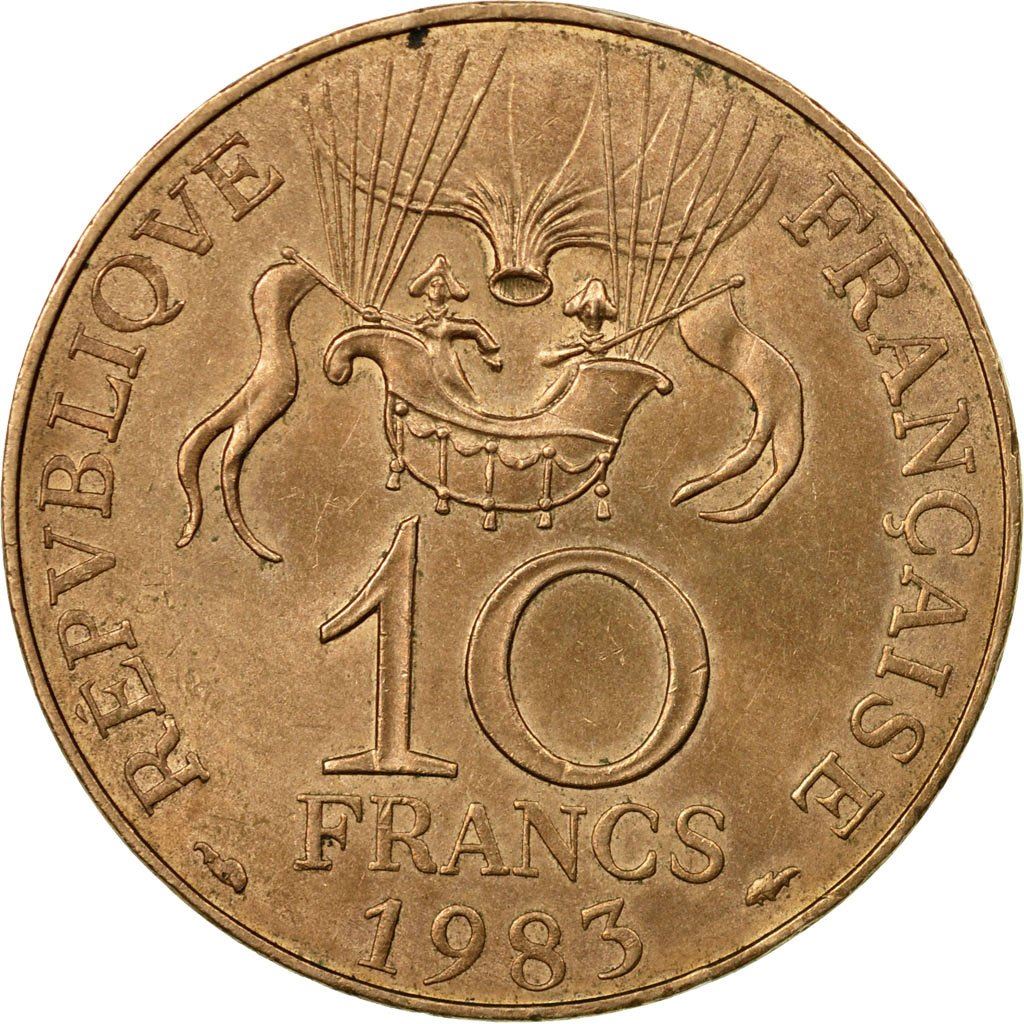 French Coin 10 Francs | Space Conquest | KM952 | France | 1983