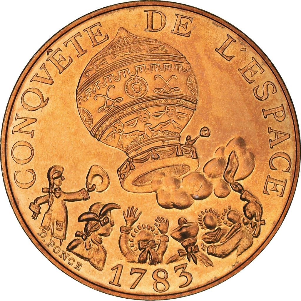 French Coin 10 Francs | Space Conquest | KM952 | France | 1983