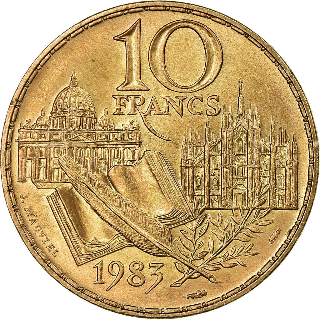 French Coin 10 Francs | Stendhal | KM953 | France | 1983