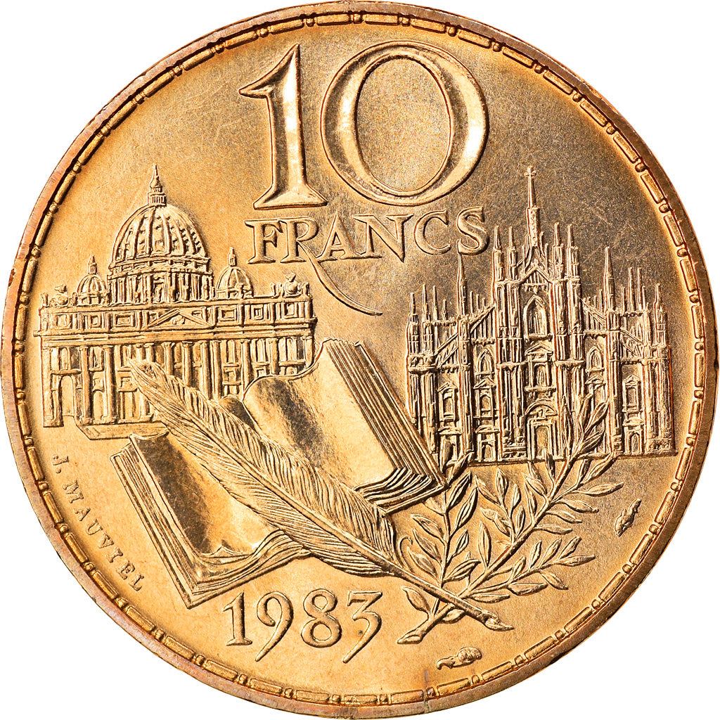 French Coin 10 Francs | Stendhal | KM953 | France | 1983