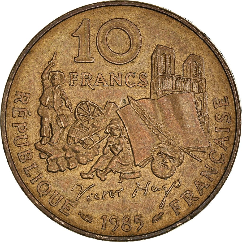 French Coin 10 Francs | Victor Hugo | KM956 | France | 1985