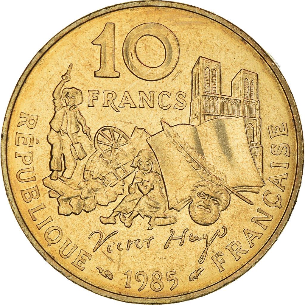 French Coin 10 Francs | Victor Hugo | KM956 | France | 1985