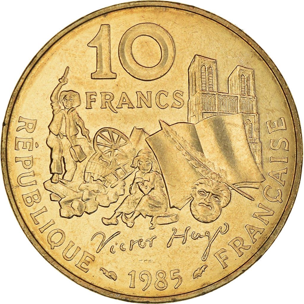 French Coin 10 Francs | Victor Hugo | KM956 | France | 1985