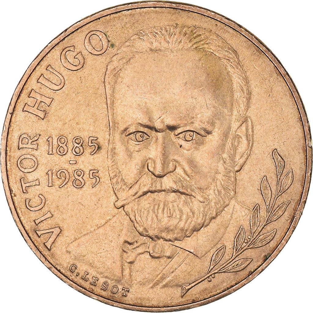 French Coin 10 Francs | Victor Hugo | KM956 | France | 1985