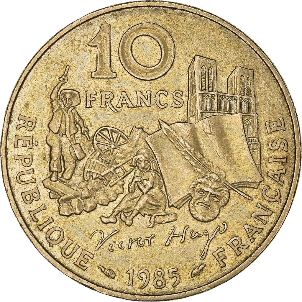 French Coin 10 Francs | Victor Hugo | KM956 | France | 1985