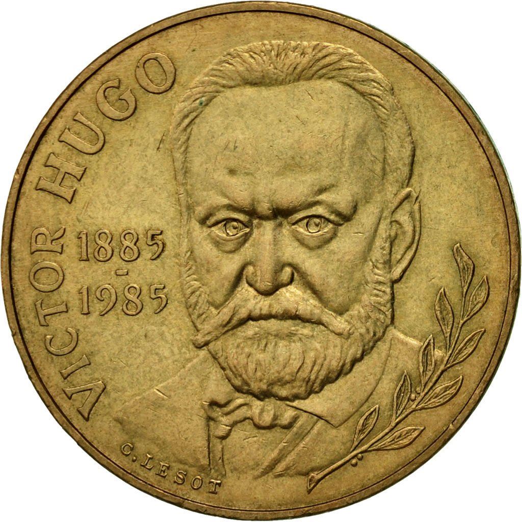 French Coin 10 Francs | Victor Hugo | KM956 | France | 1985