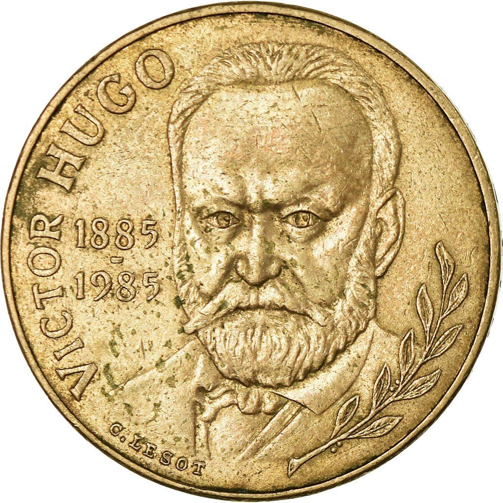 French Coin 10 Francs | Victor Hugo | KM956 | France | 1985