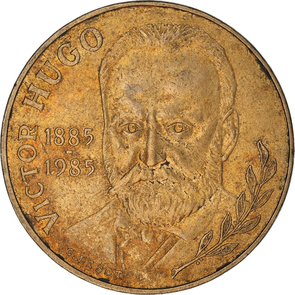 French Coin 10 Francs | Victor Hugo | KM956 | France | 1985