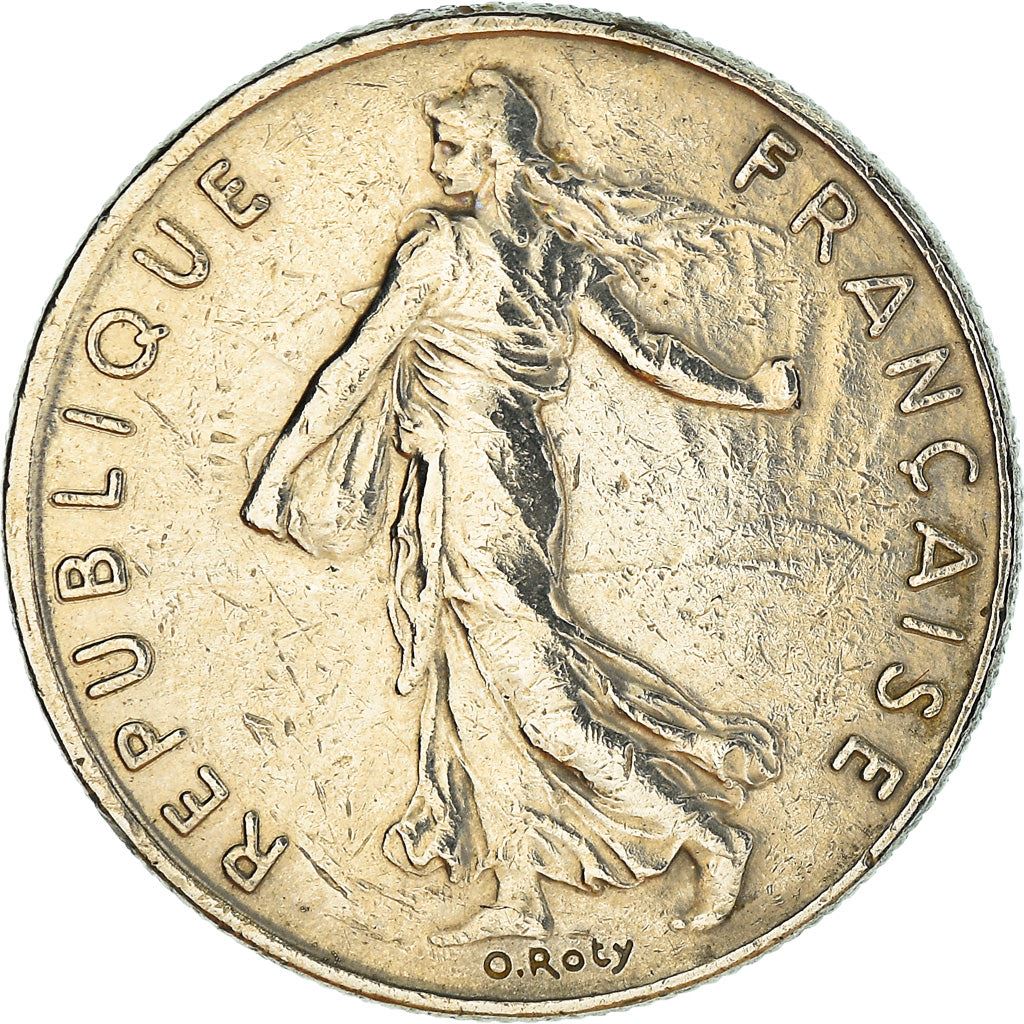 French Coin ½ Franc | signature O. Roty | KM931.1 | France | 1964 - 2001