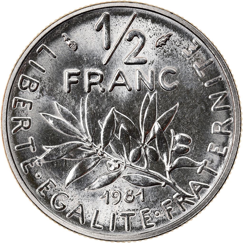 French Coin ½ Franc | signature O. Roty | KM931.1 | France | 1964 - 2001