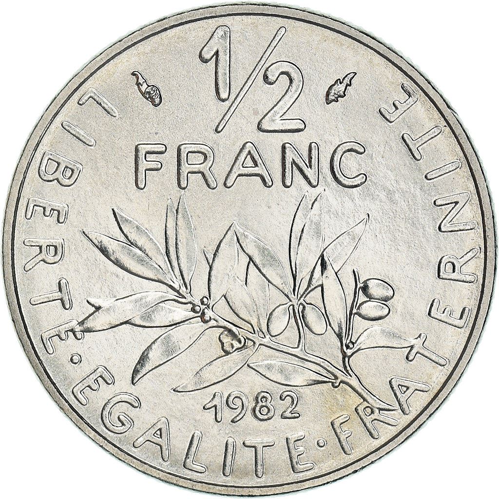 French Coin ½ Franc | signature O. Roty | KM931.1 | France | 1964 - 2001