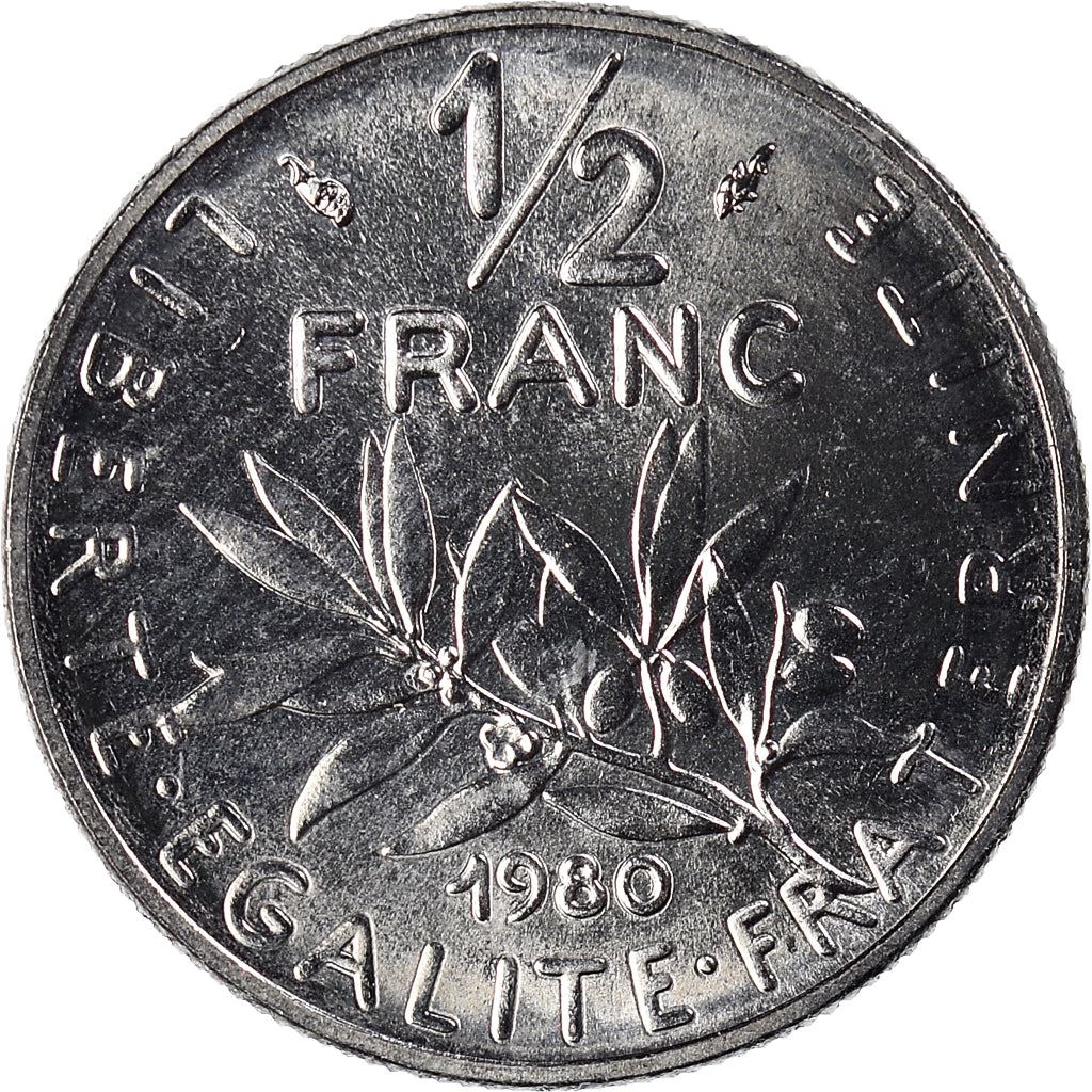 French Coin ½ Franc | signature O. Roty | KM931.1 | France | 1964 - 2001