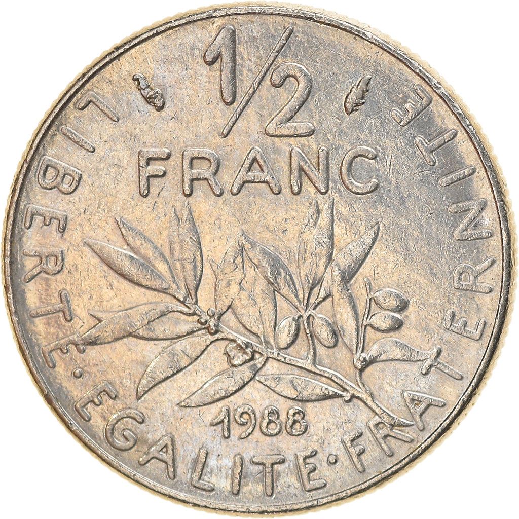 French Coin ½ Franc | signature O. Roty | KM931.1 | France | 1964 - 2001