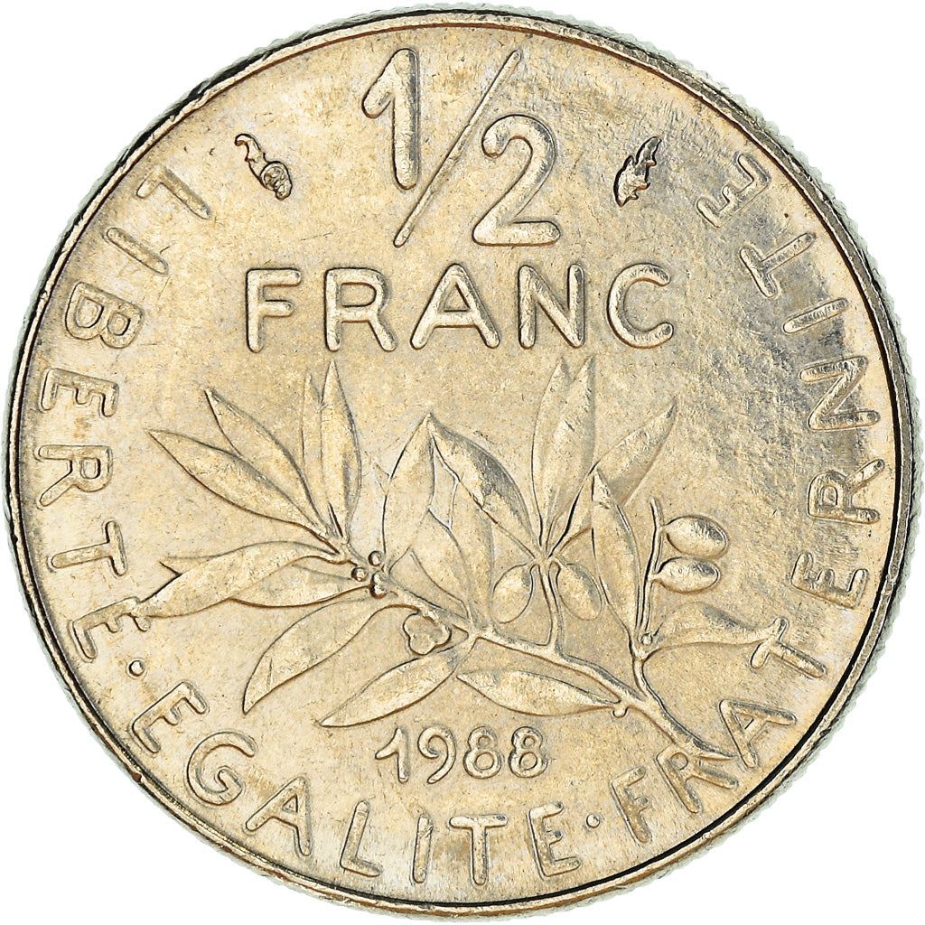 French Coin ½ Franc | signature O. Roty | KM931.1 | France | 1964 - 2001