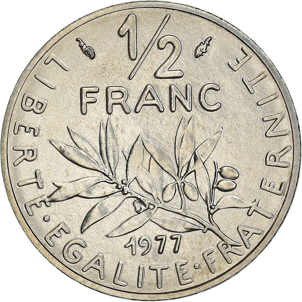 French Coin ½ Franc | signature O. Roty | KM931.1 | France | 1964 - 2001