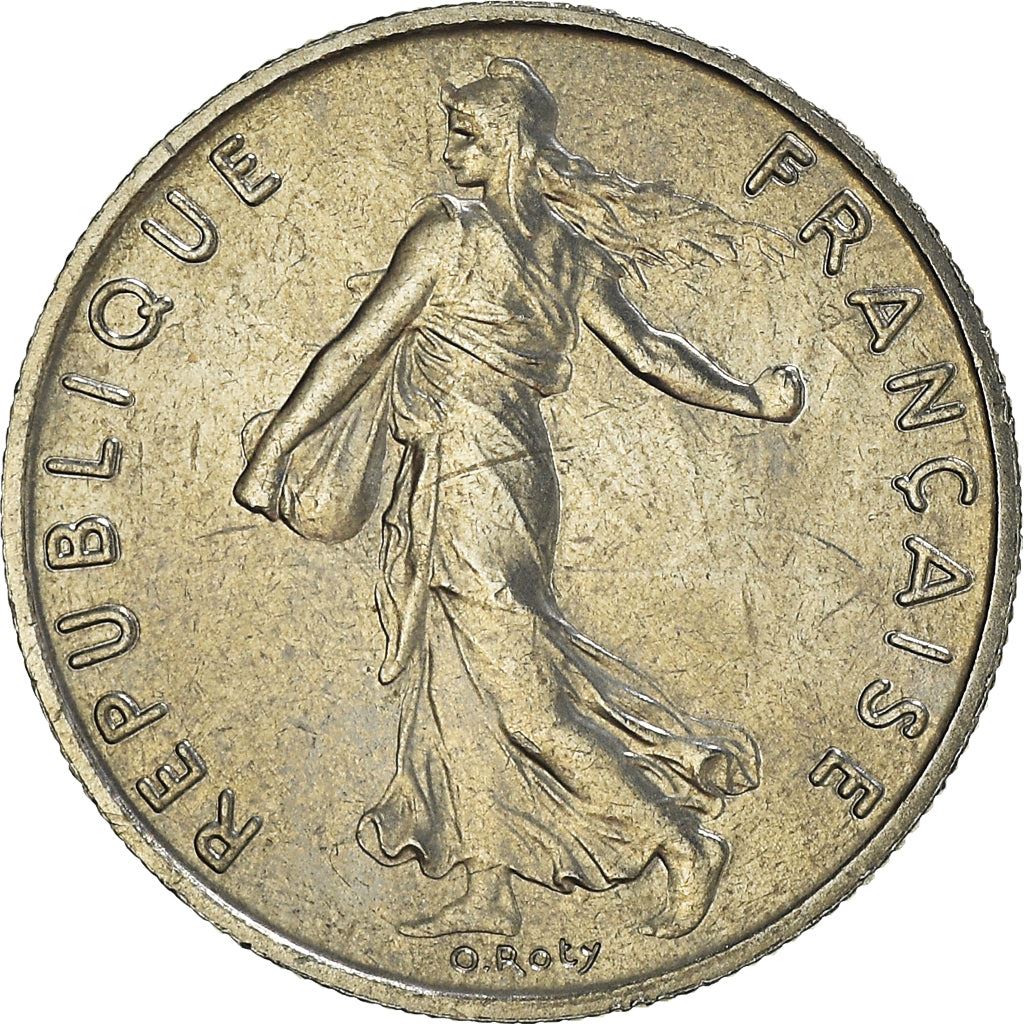 French Coin ½ Franc | signature O. Roty | KM931.1 | France | 1964 - 2001