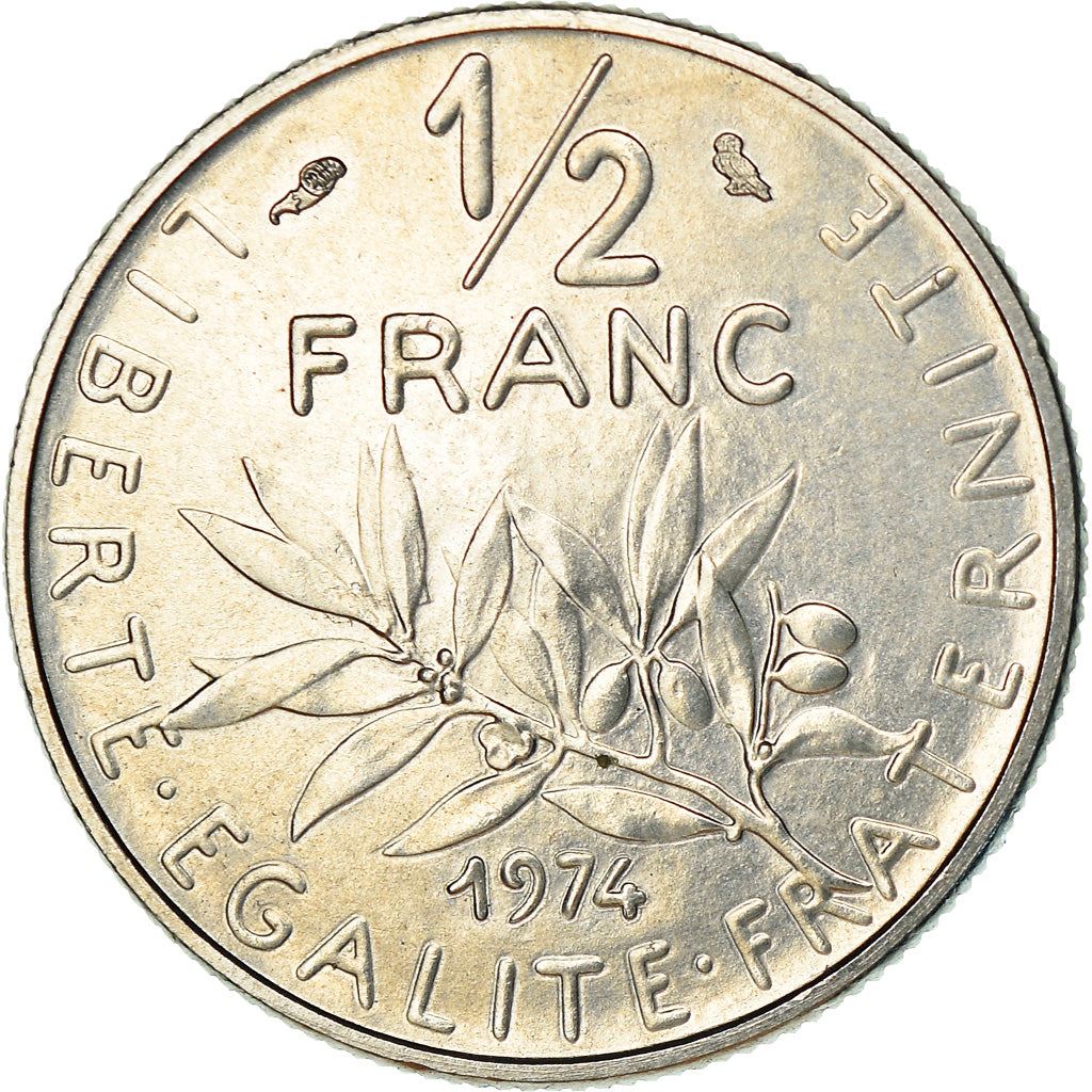 French Coin ½ Franc | signature O. Roty | KM931.1 | France | 1964 - 2001