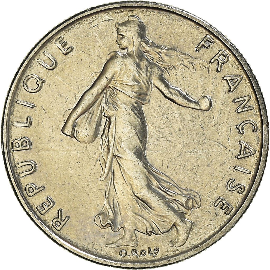 French Coin ½ Franc | signature O. Roty | KM931.1 | France | 1964 - 2001