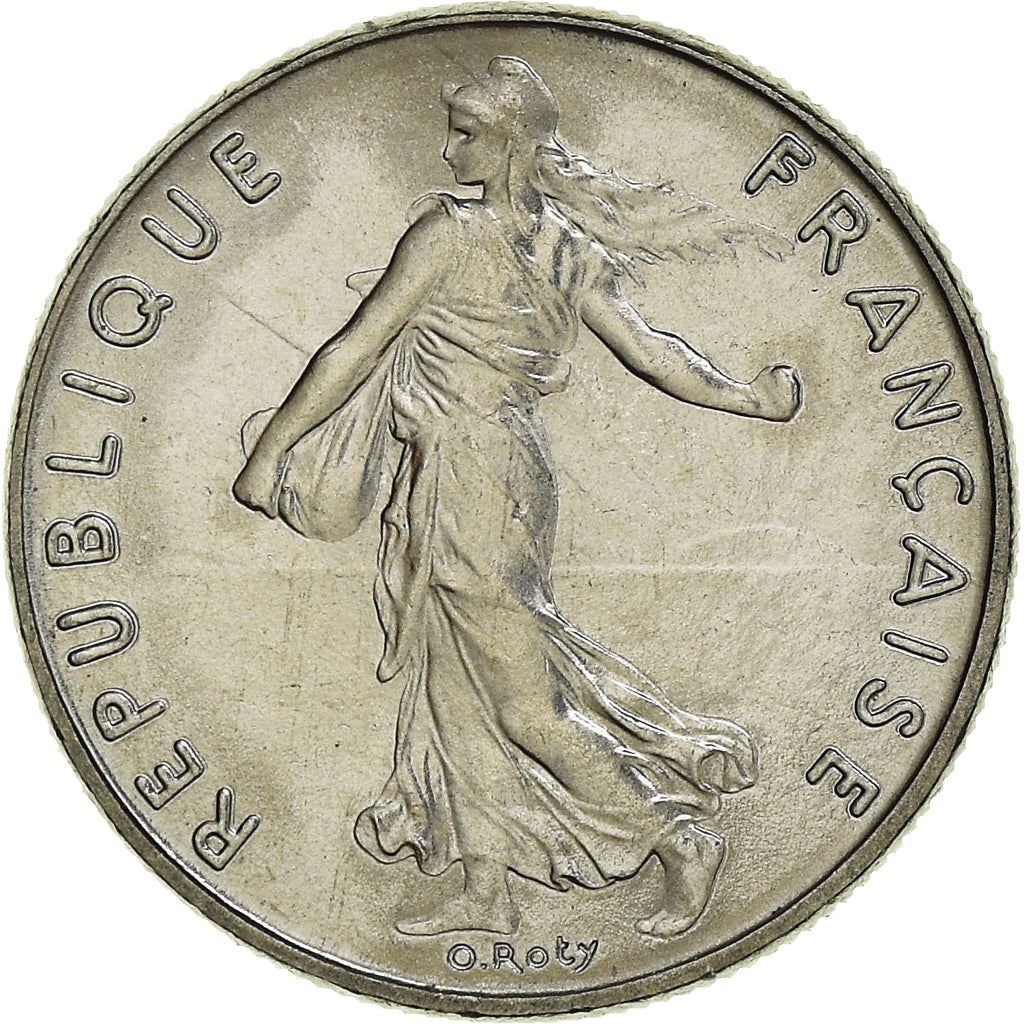 French Coin ½ Franc | signature O. Roty | KM931.1 | France | 1964 - 2001