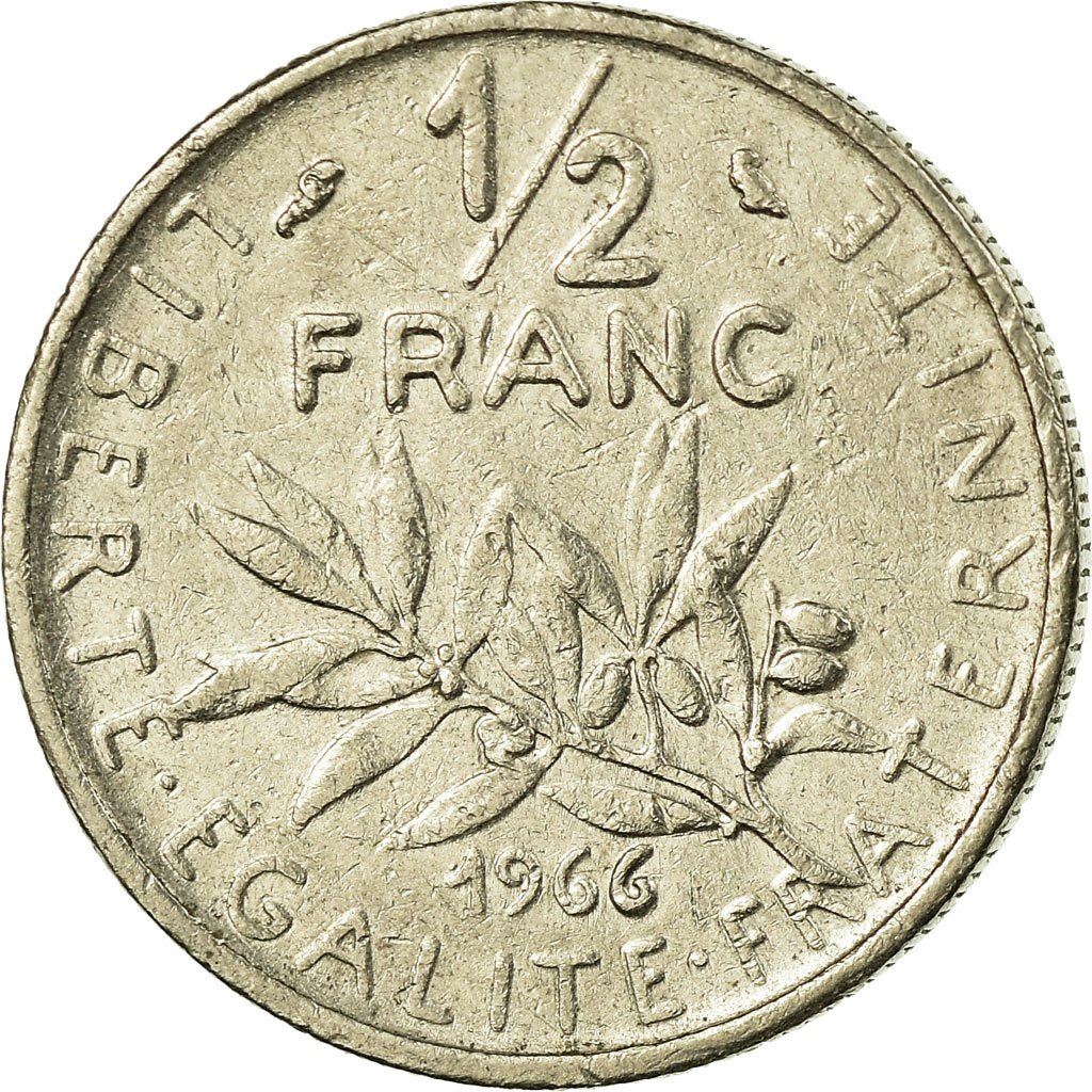 French Coin ½ Franc | signature O. Roty | KM931.1 | France | 1964 - 2001