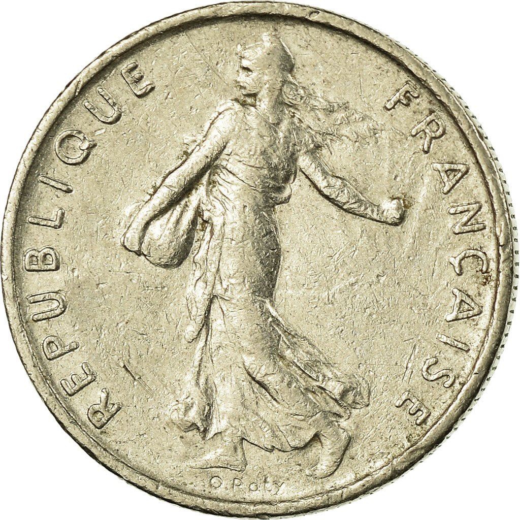 French Coin ½ Franc | signature O. Roty | KM931.1 | France | 1964 - 2001