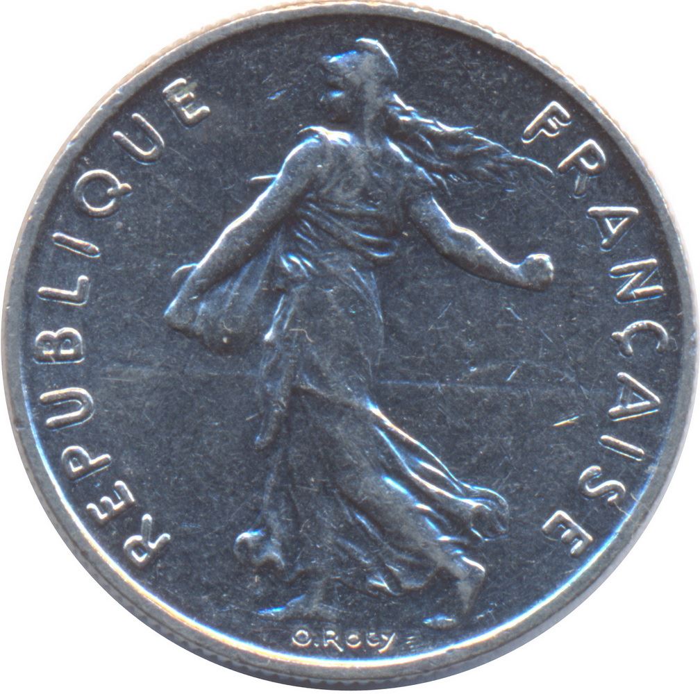 French Coin ½ Franc | signature O. Roty | KM931.1 | France | 1964 - 2001