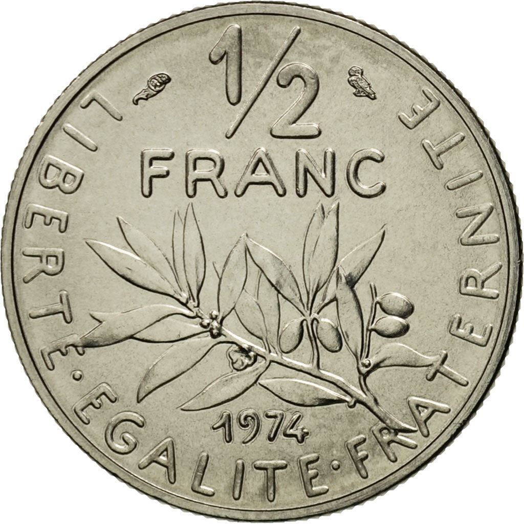 French Coin ½ Franc | signature O. Roty | KM931.1 | France | 1964 - 2001